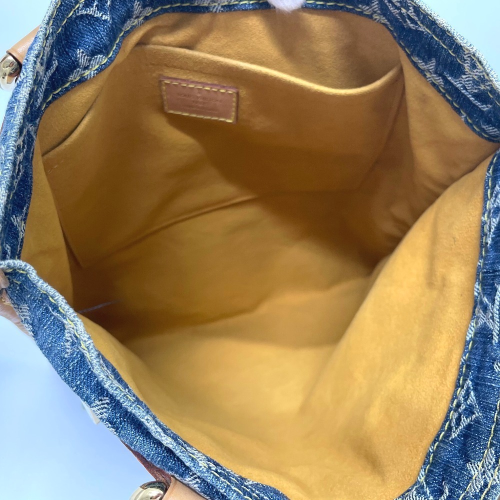 Louis Vuitton Monogram Denim Flat Shopper Tote Bag Blue - Picture 7 of 7